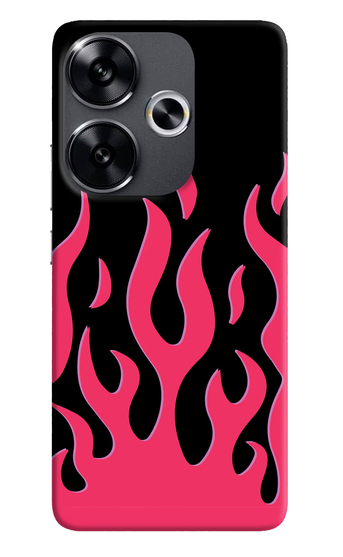 Fire Flames Poco F6 5G Back Cover