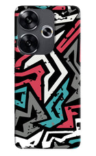 Geometric Graffiti Poco F6 5G Back Cover