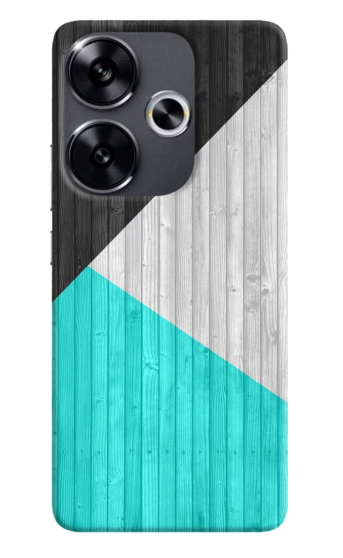 Wooden Abstract Poco F6 5G Back Cover