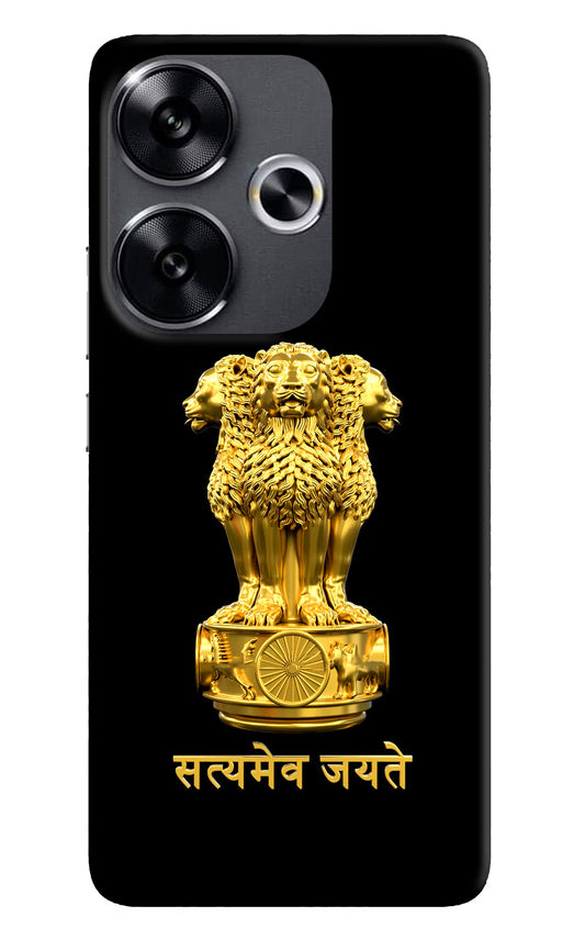 Satyamev Jayate Golden Poco F6 5G Back Cover