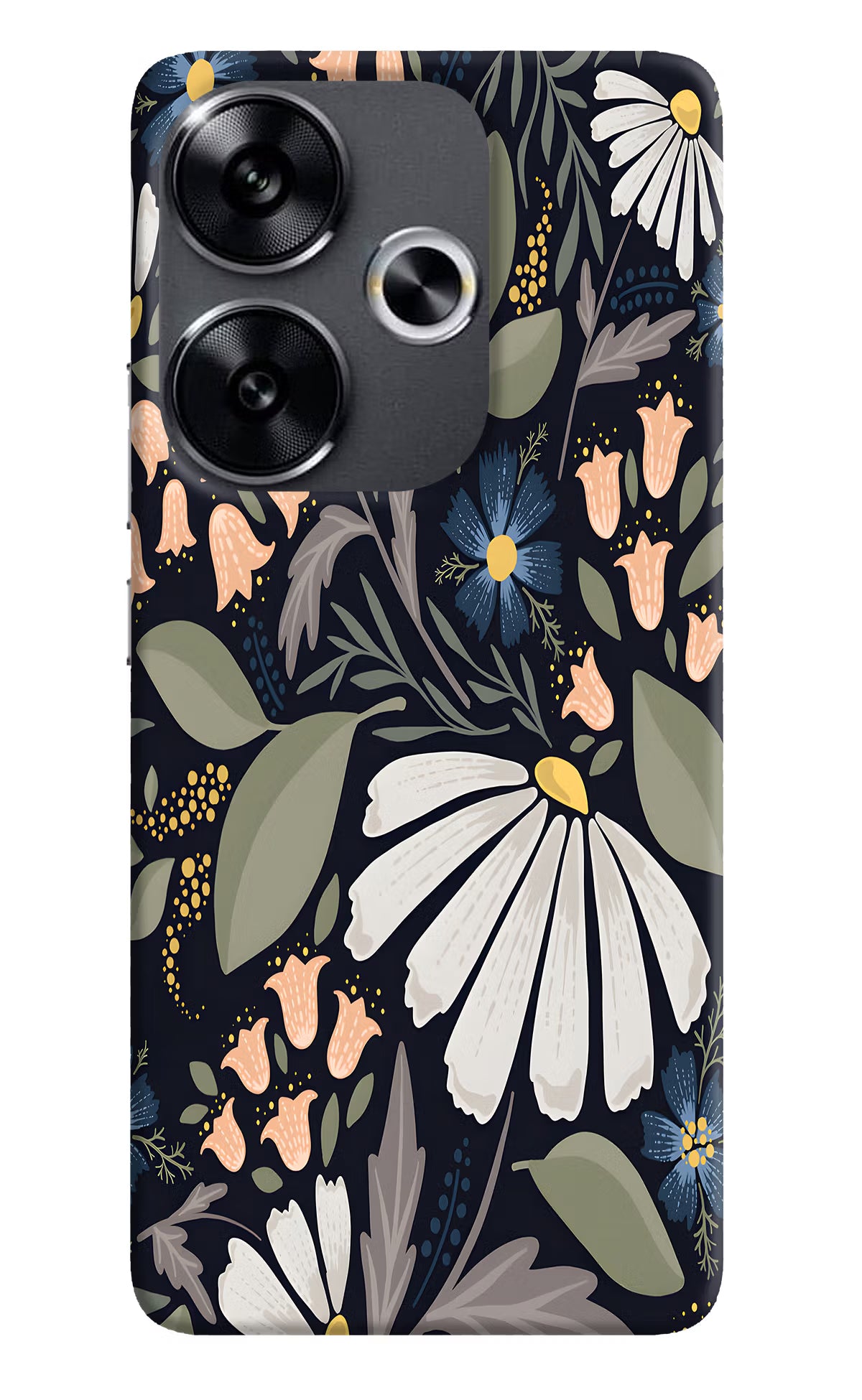 Flowers Art Poco F6 5G Back Cover