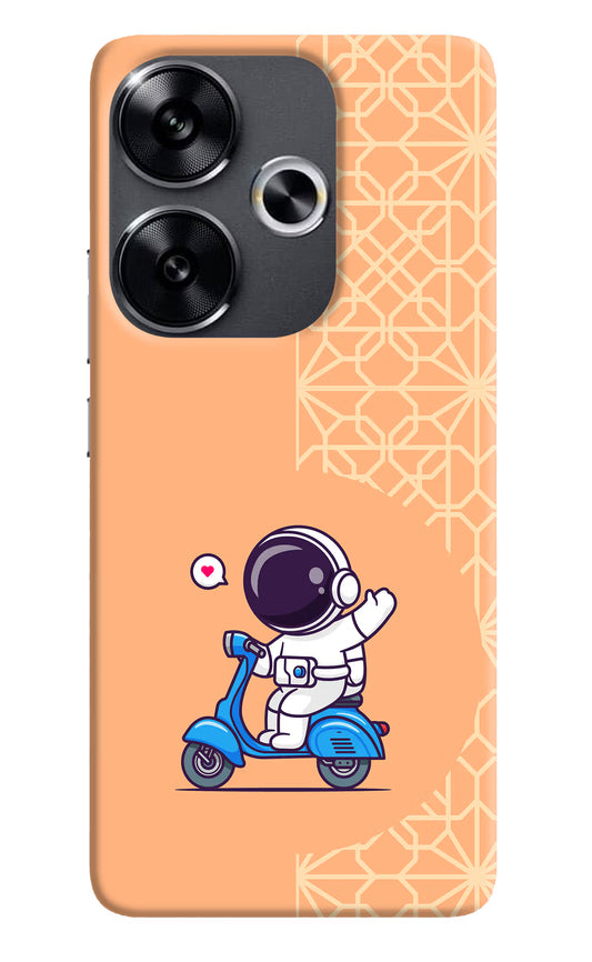 Cute Astronaut Riding Poco F6 5G Back Cover