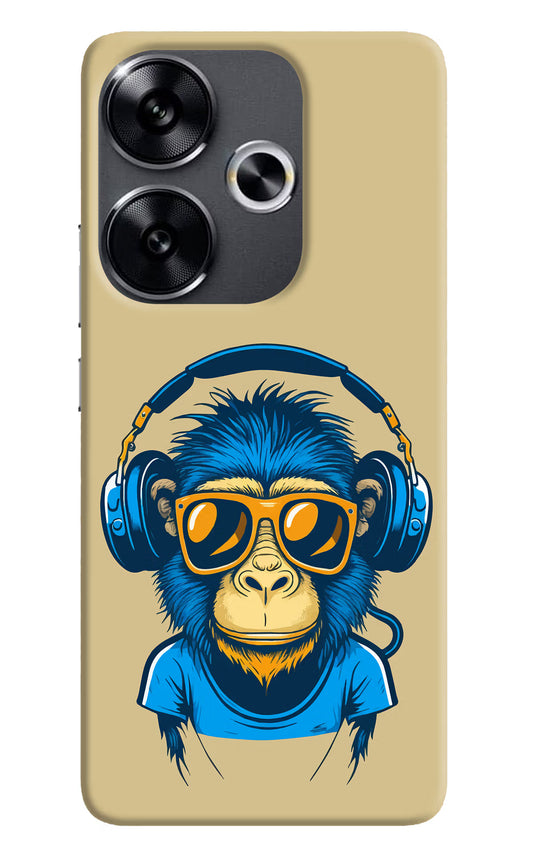 Monkey Headphone Poco F6 5G Back Cover