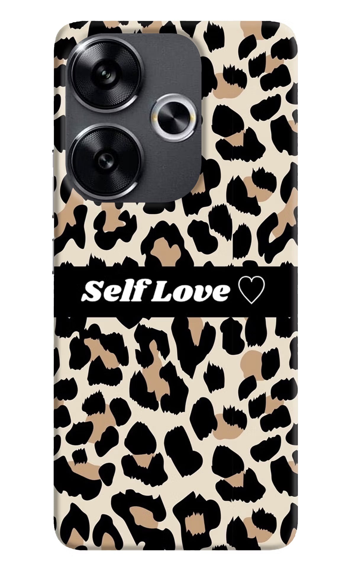 Leopard Print Self Love Poco F6 5G Back Cover