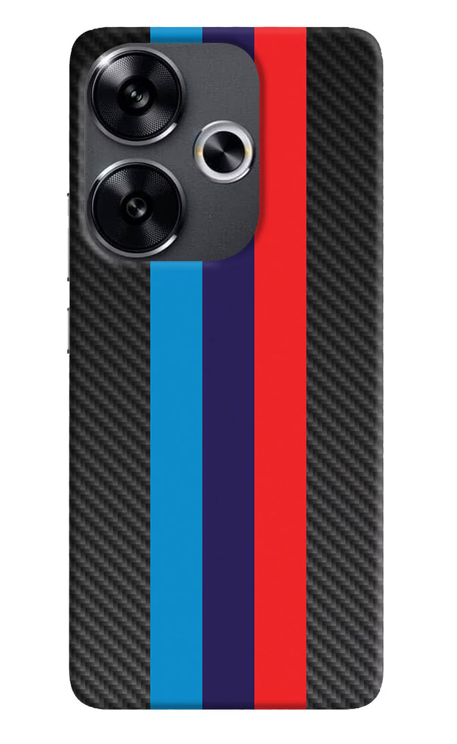 BMW Stripes Pattern Poco F6 5G Back Cover