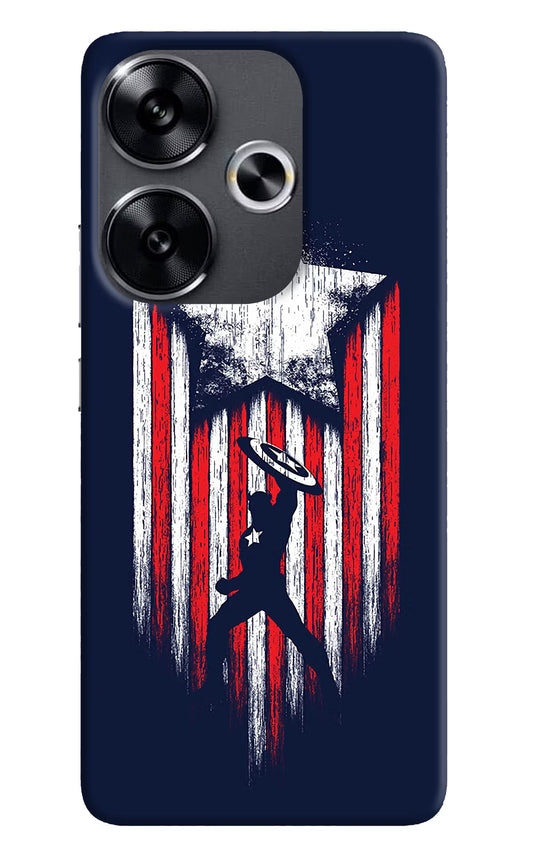 Captain America Marvel Art Poco F6 5G Back Cover