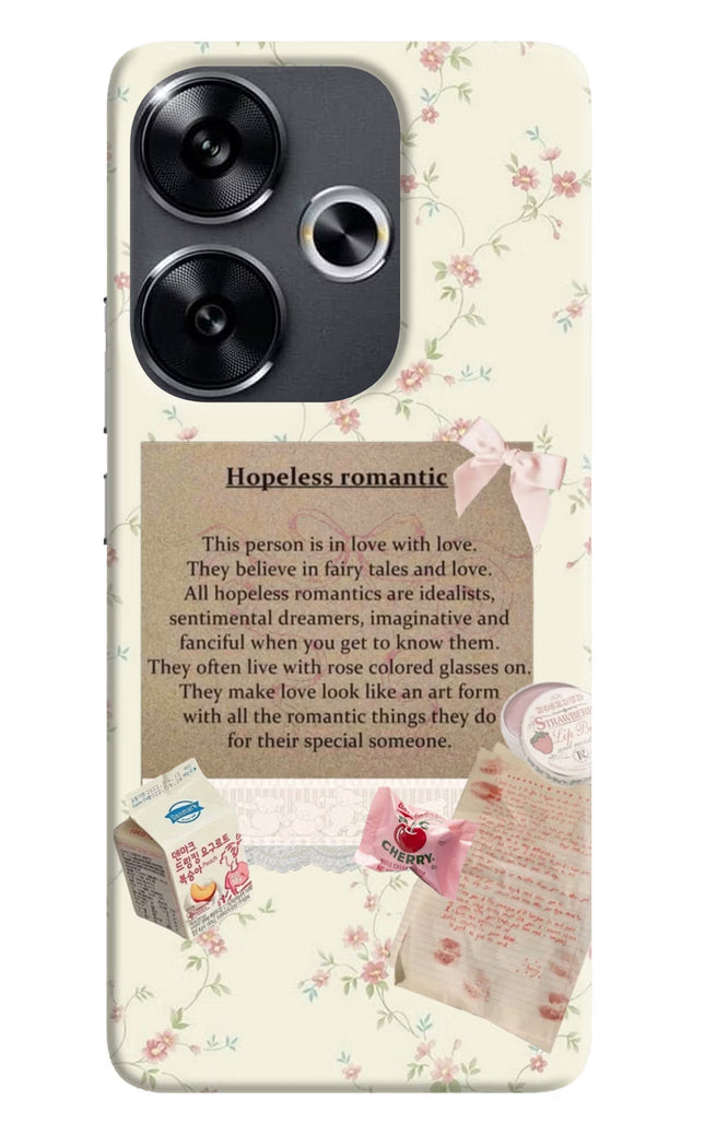 Hopeless Romantic Poco F6 5G Back Cover
