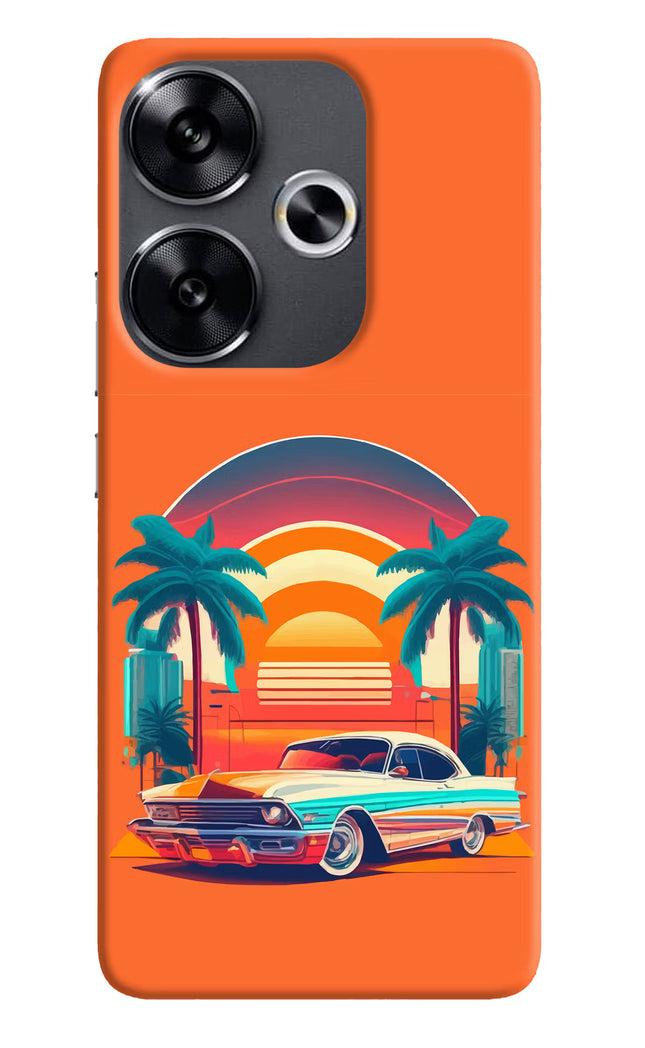 Palm Drive 80s Poco F6 5G Back Cover
