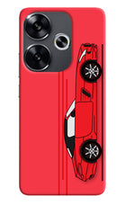 Red Velocity Poco F6 5G Back Cover