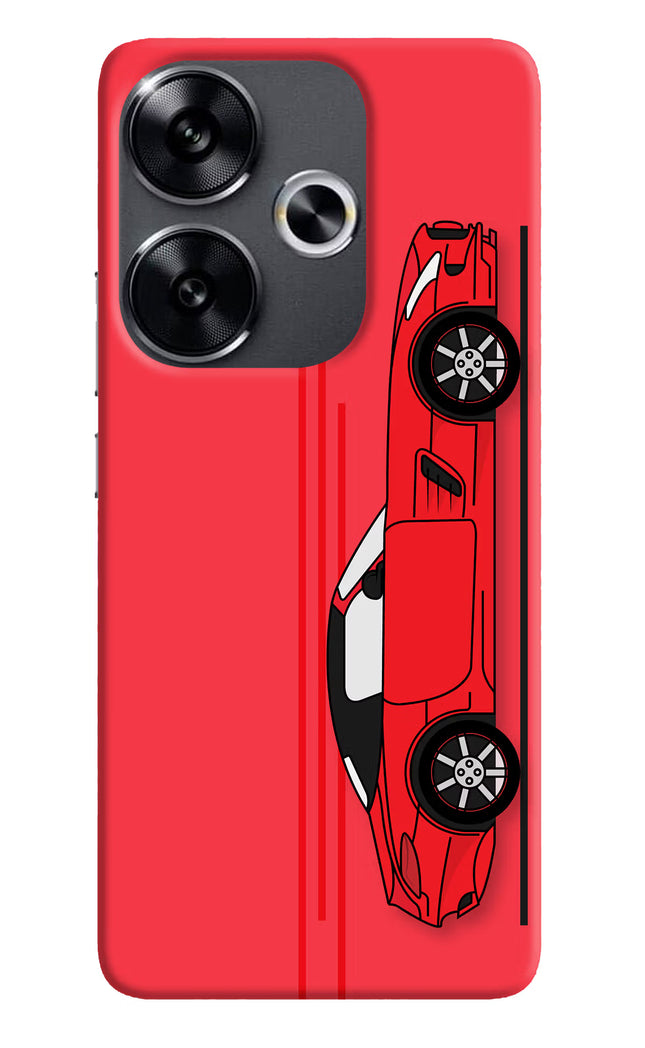 Red Velocity Poco F6 5G Back Cover