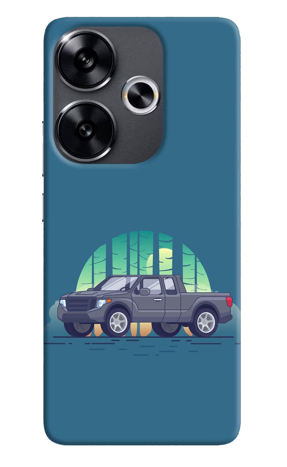 Retro Garage Vibe Poco F6 5G Back Cover