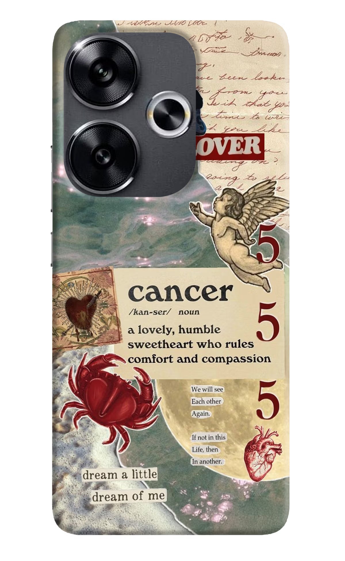 Cancer Zodiac Poco F6 5G Hard Case Back Cover by Casekaro