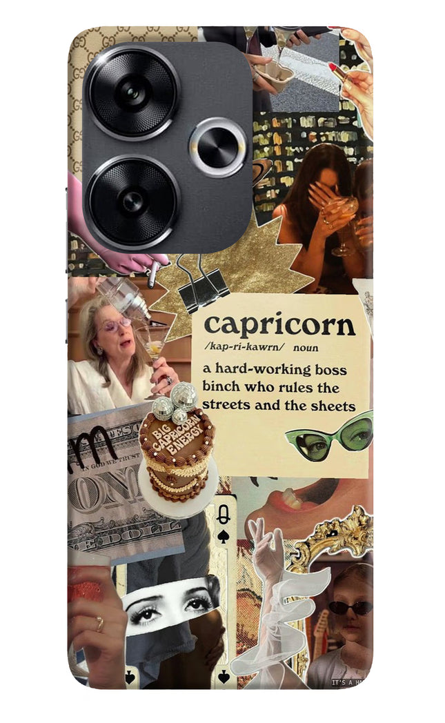 Capricorn Zodiac Poco F6 5G Hard Case Back Cover by Casekaro