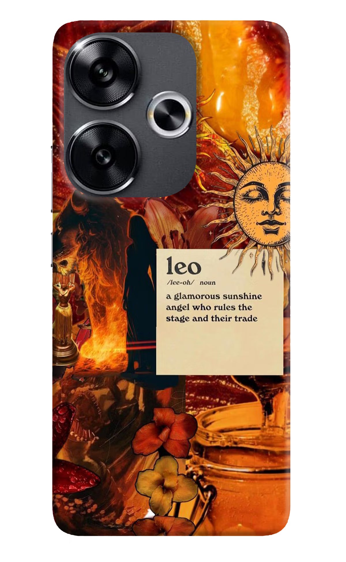 Leo Zodiac Poco F6 5G Hard Case Back Cover by Casekaro