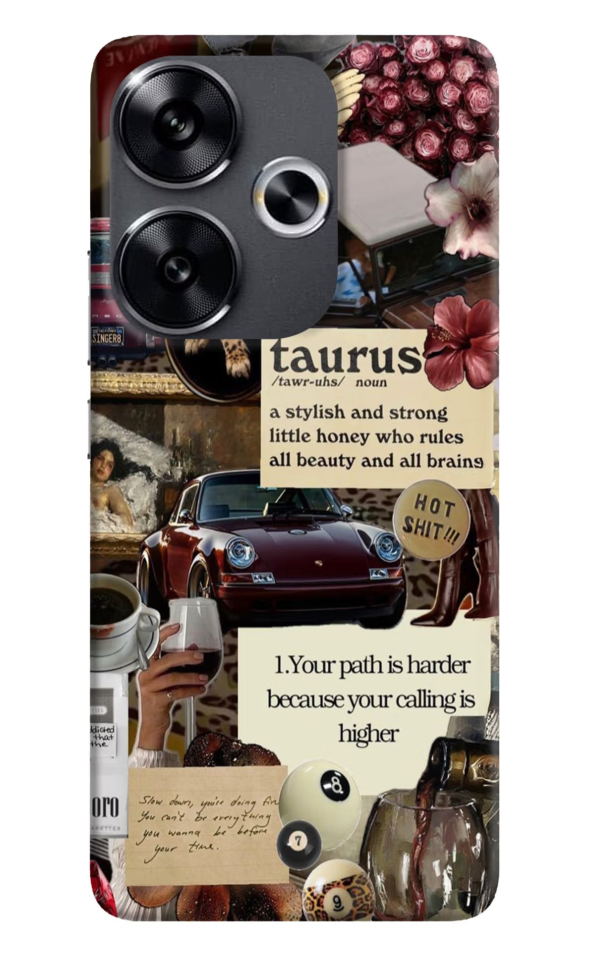 Taurus Zodiac Poco F6 5G Hard Case Back Cover by Casekaro