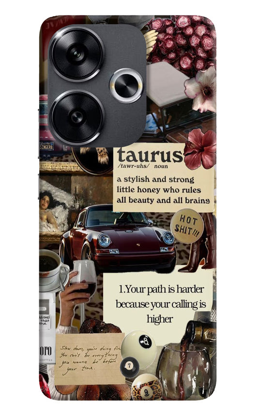 Taurus Zodiac Poco F6 5G Hard Case Back Cover by Casekaro