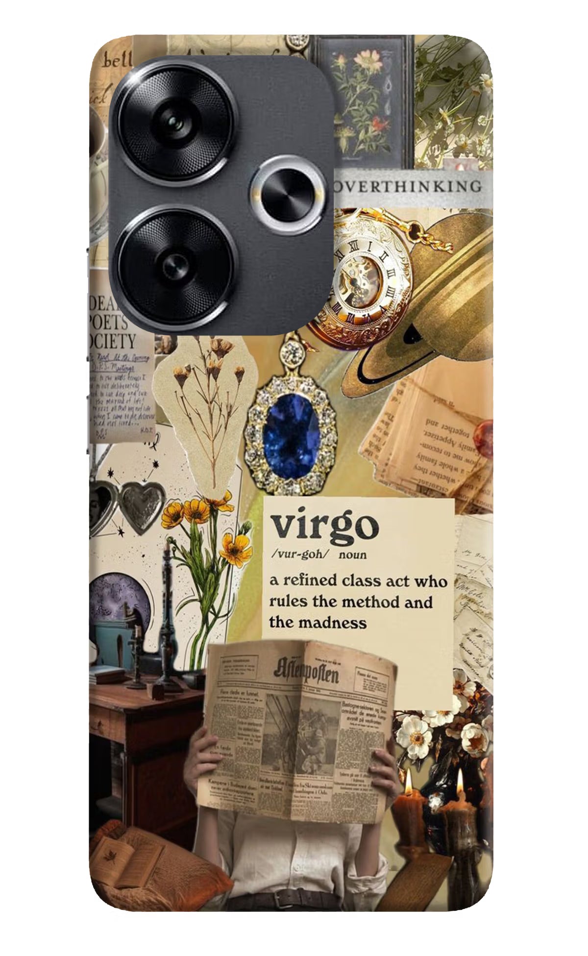Virgo Zodiac Poco F6 5G Hard Case Back Cover by Casekaro