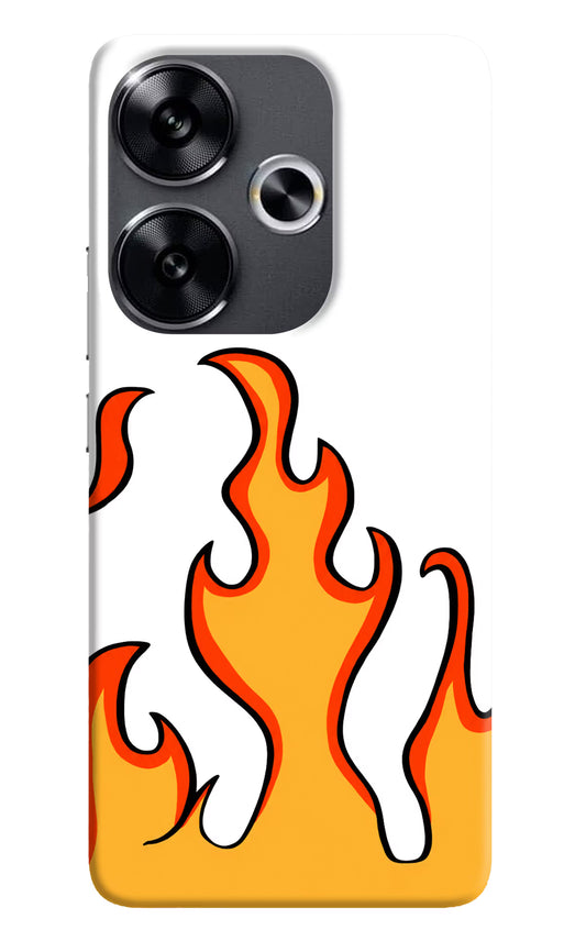 Fired Up – White Poco F6 5G Hard Case Back Cover by Casekaro