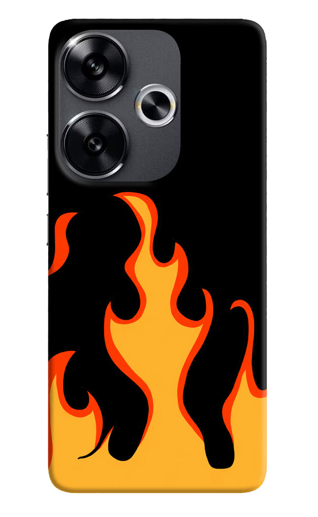 Fired Up – Black Poco F6 5G Hard Case Back Cover by Casekaro