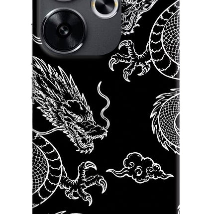 Twin Dragons Poco F6 5G Hard Case Back Cover by Casekaro