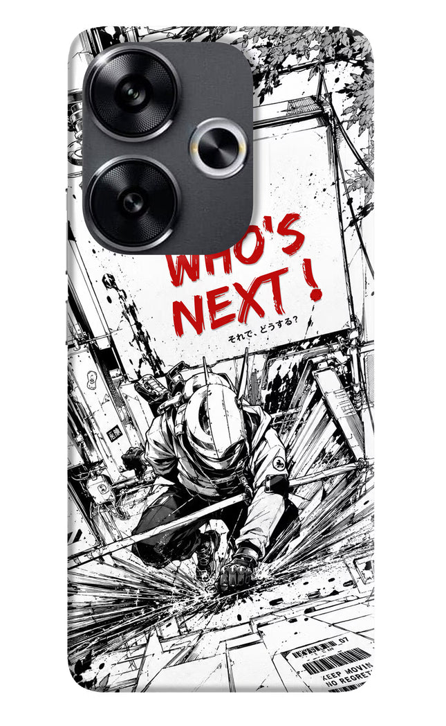 Who's Next Poco F6 5G Hard Case Back Cover by Casekaro