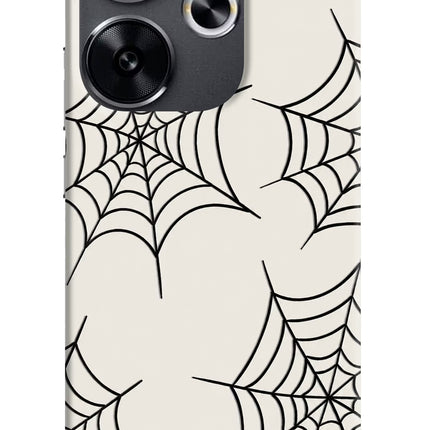 Spider Web Poco F6 5G Hard Case Back Cover by Casekaro