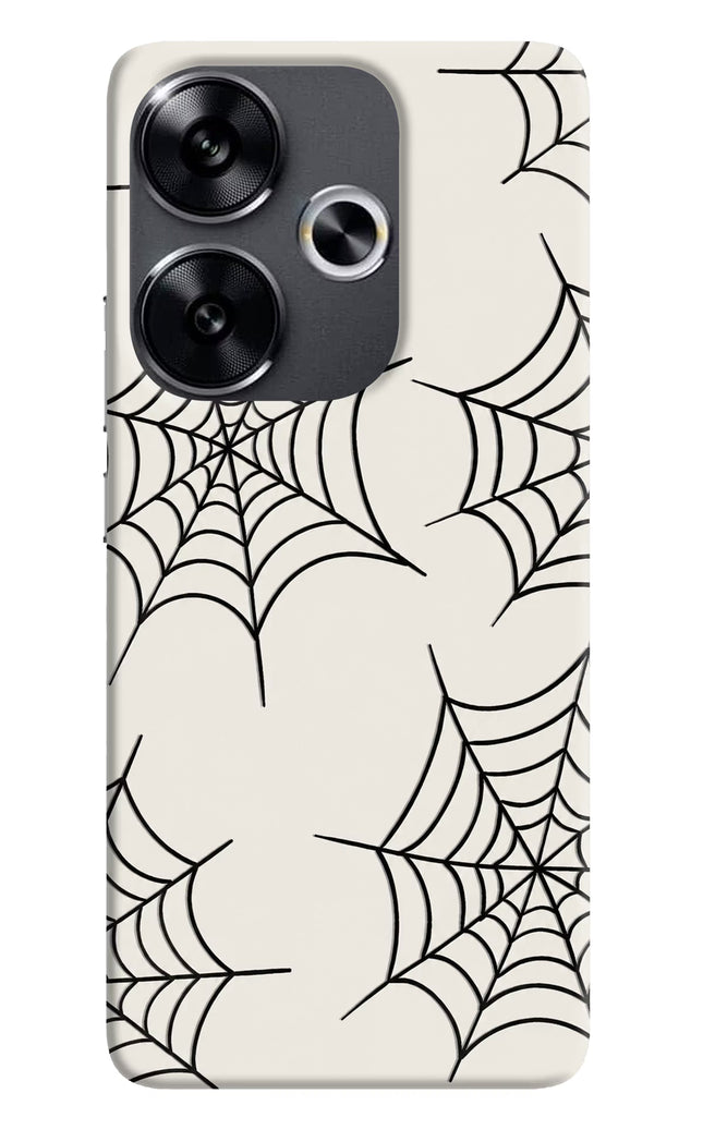 Spider Web Poco F6 5G Hard Case Back Cover by Casekaro