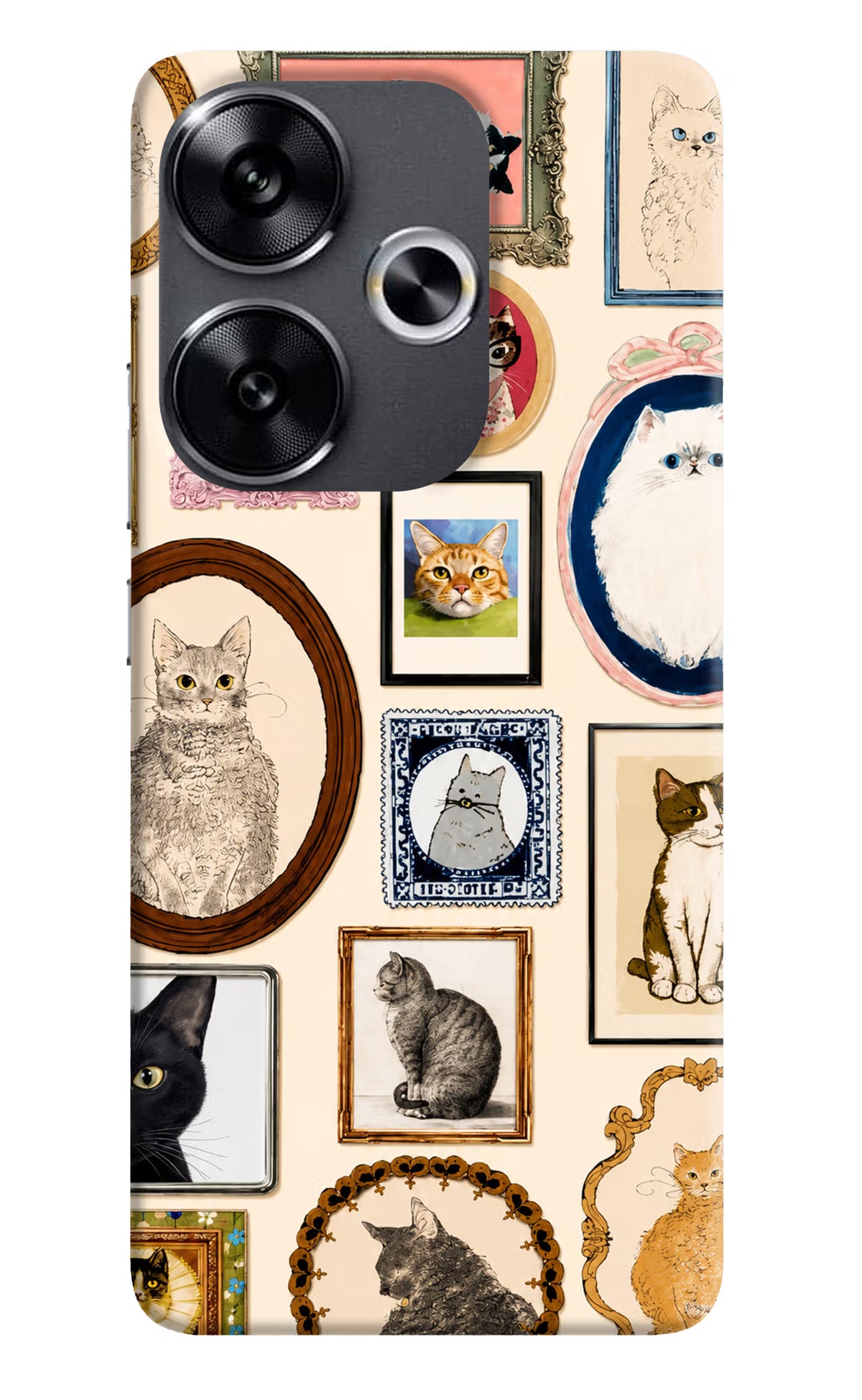 Mirror Cats Poco F6 5G Back Cover