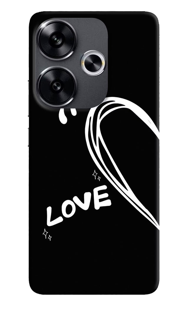 Love Line Poco F6 5G Hard Case Back Cover by Casekaro