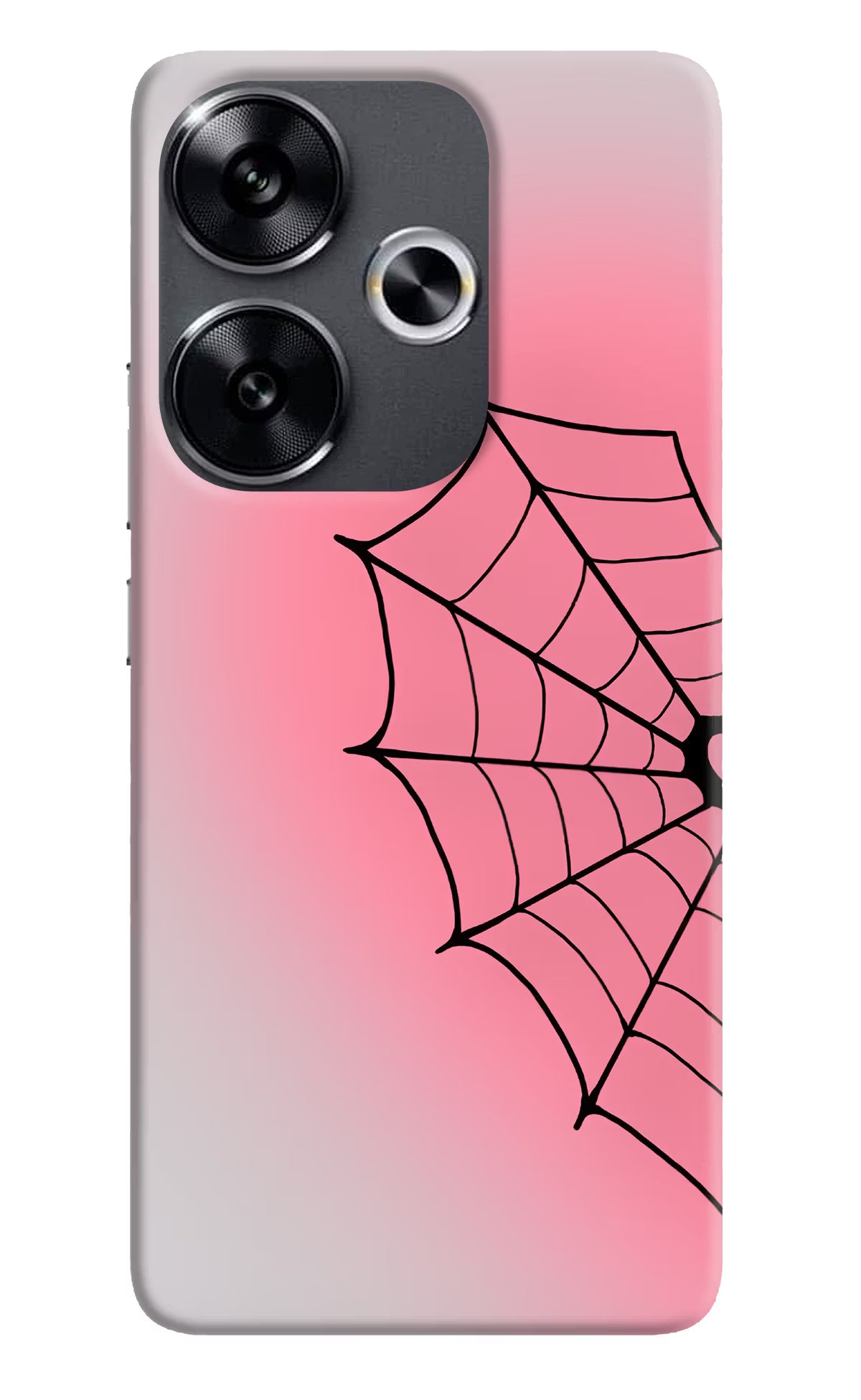 Pink Web Poco F6 5G Back Cover