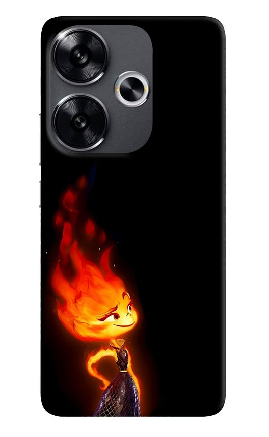 Ember Flame Poco F6 5G Hard Case Back Cover by Casekaro