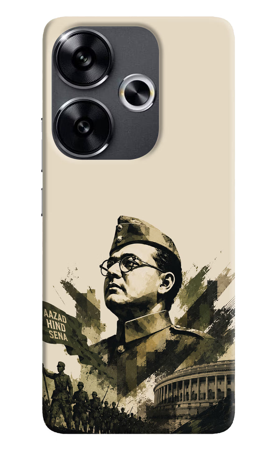 Netaji Rising Poco F6 5G Back Cover, Hard case