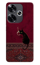 Midnight Cat Poco F6 5G Hard Case Back Cover by Casekaro