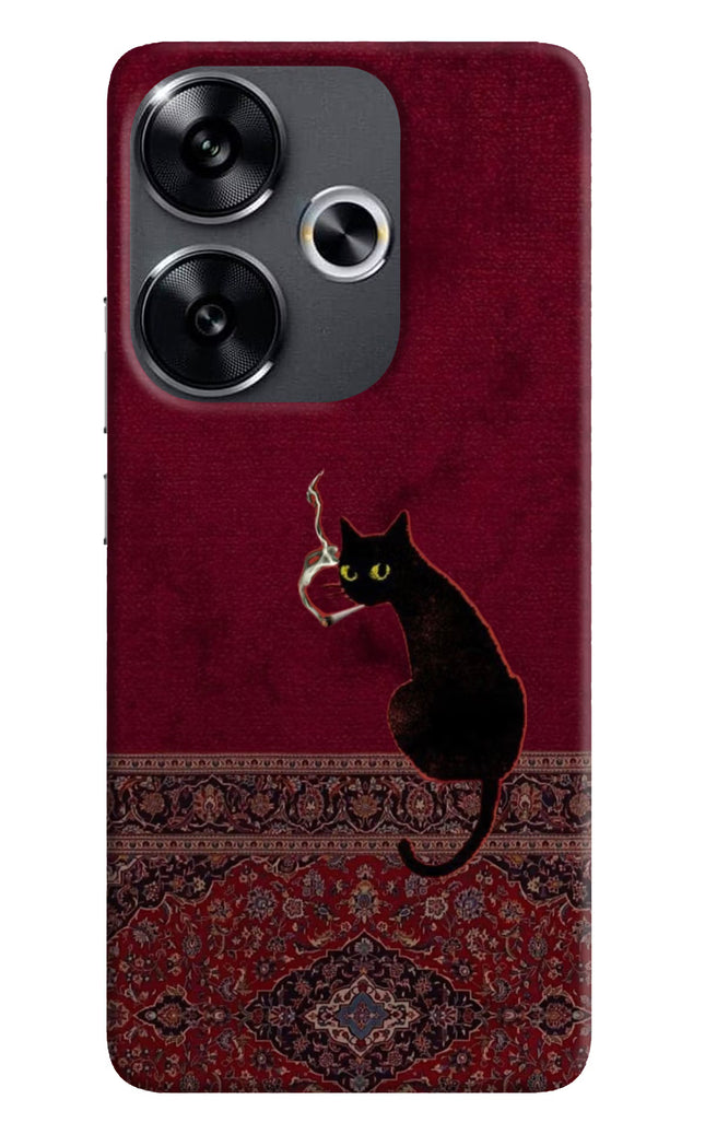 Midnight Cat Poco F6 5G Hard Case Back Cover by Casekaro