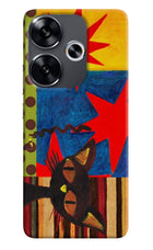Pop Cat Poco F6 5G Hard Case Back Cover by Casekaro
