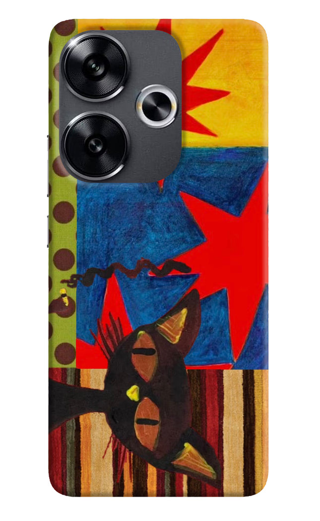 Pop Cat Poco F6 5G Hard Case Back Cover by Casekaro