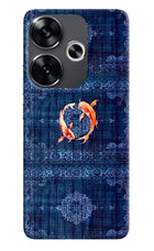 Koi Blue Poco F6 5G Hard Case Back Cover by Casekaro