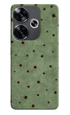 Green Stars Poco F6 5G Hard Case Back Cover by Casekaro
