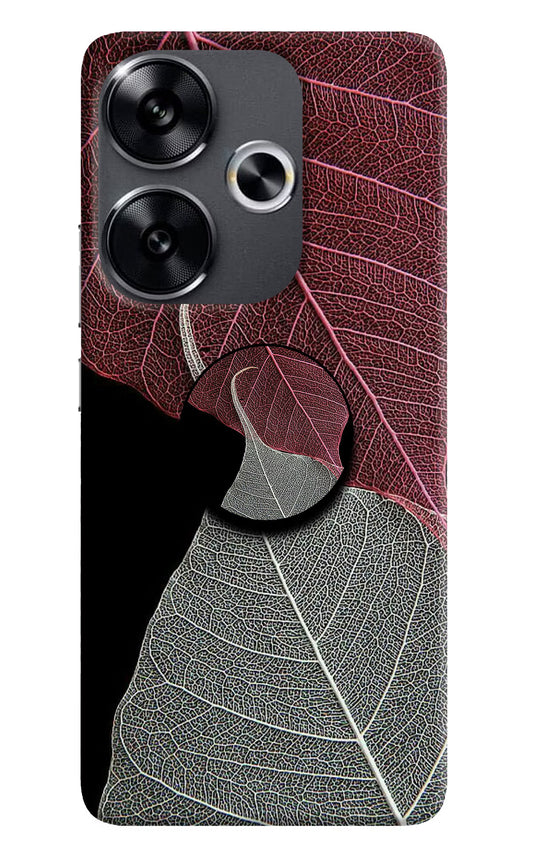 Leaf Pattern Poco F6 5G Pop Case