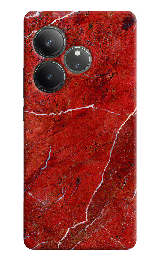 Red Marble Design Realme GT 6 Hard Case Back Cover by Casekaro