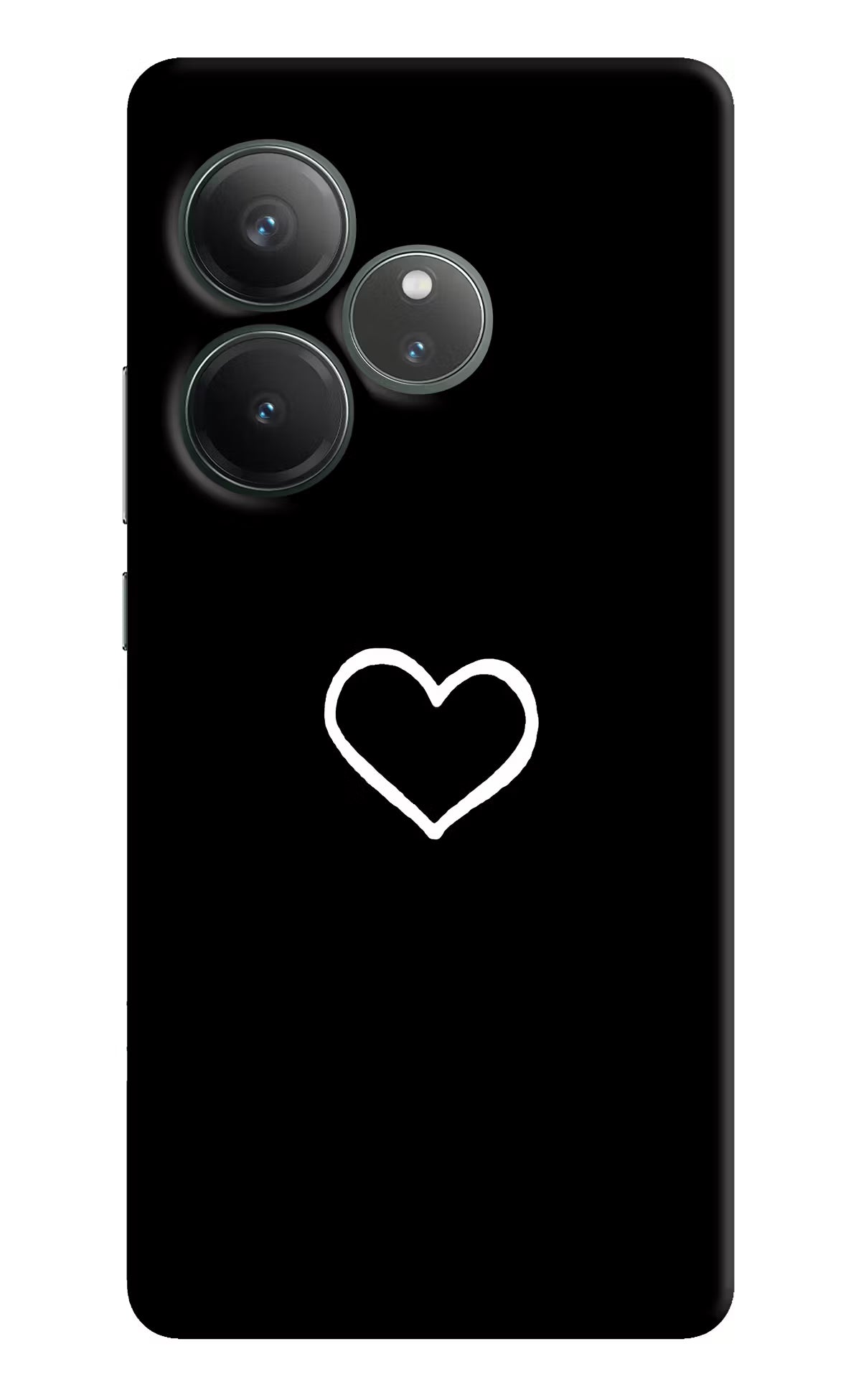 Heart Realme GT 6 Hard Case Back Cover by Casekaro