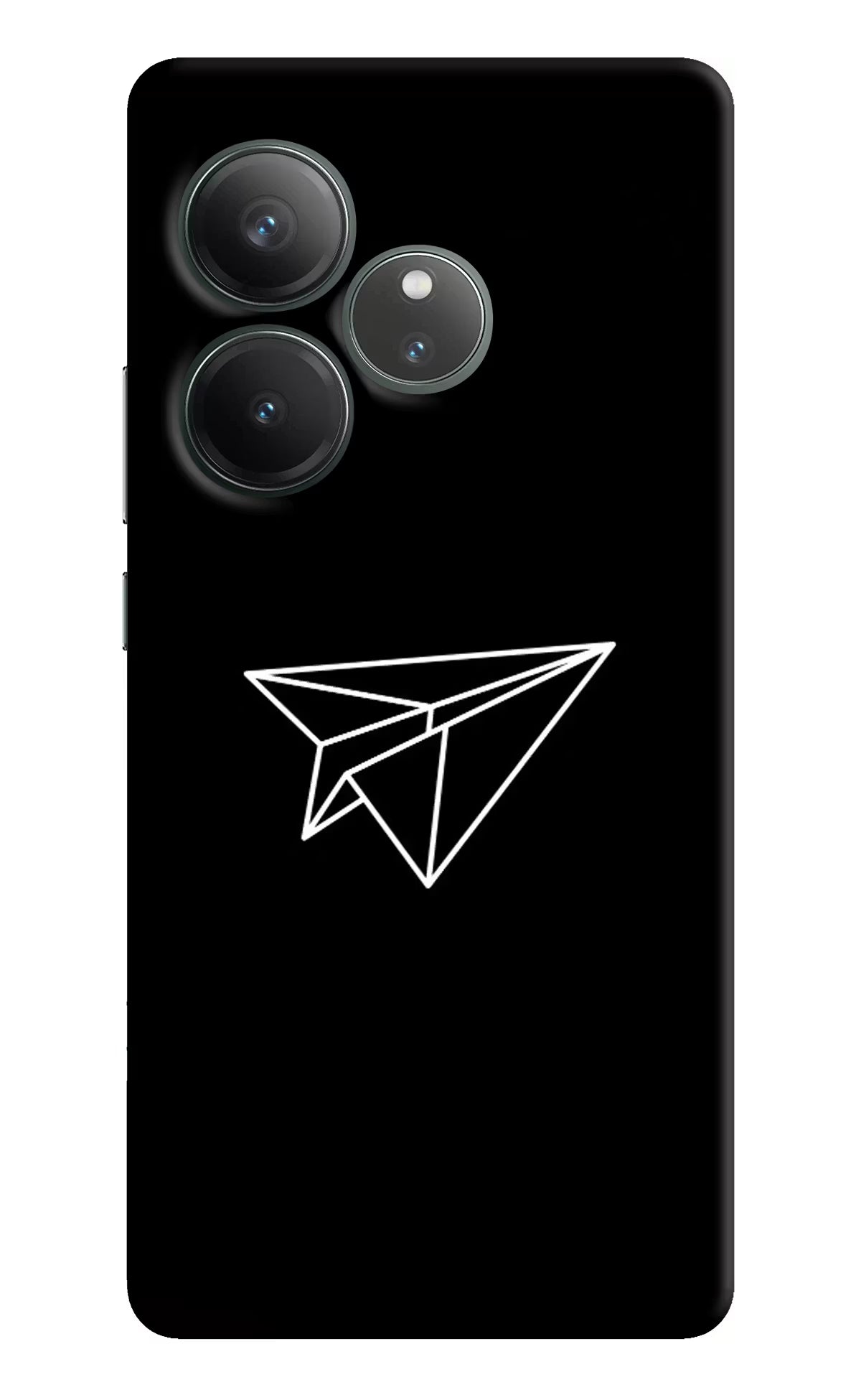Paper Plane White Realme GT 6 Hard Case Back Cover by Casekaro