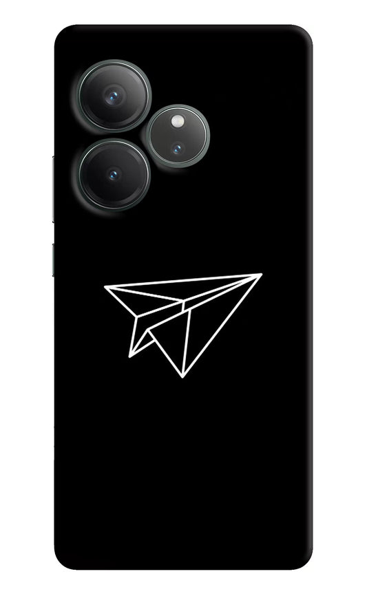 Paper Plane White Realme GT 6 Hard Case Back Cover by Casekaro