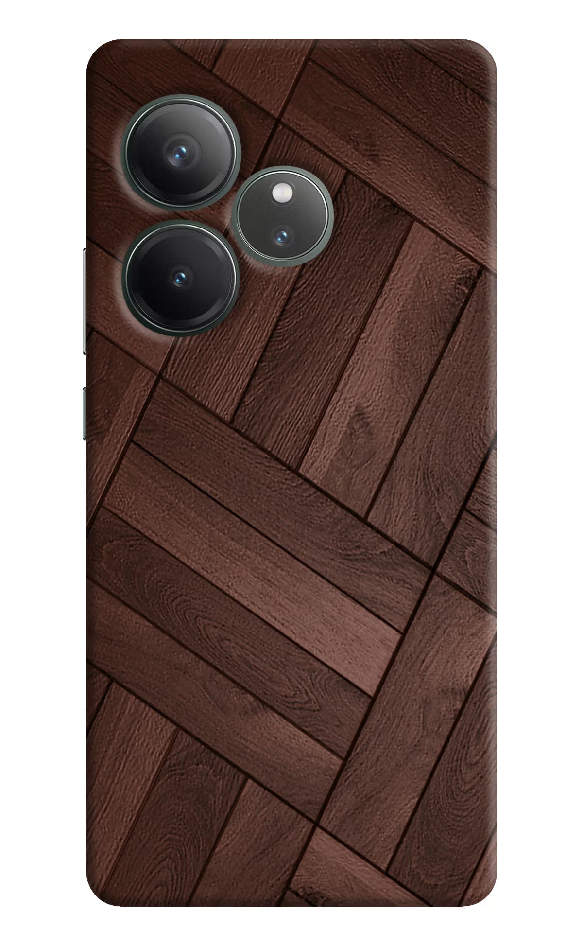 Wooden Texture Design Realme GT 6 Hard Case Back Cover by Casekaro