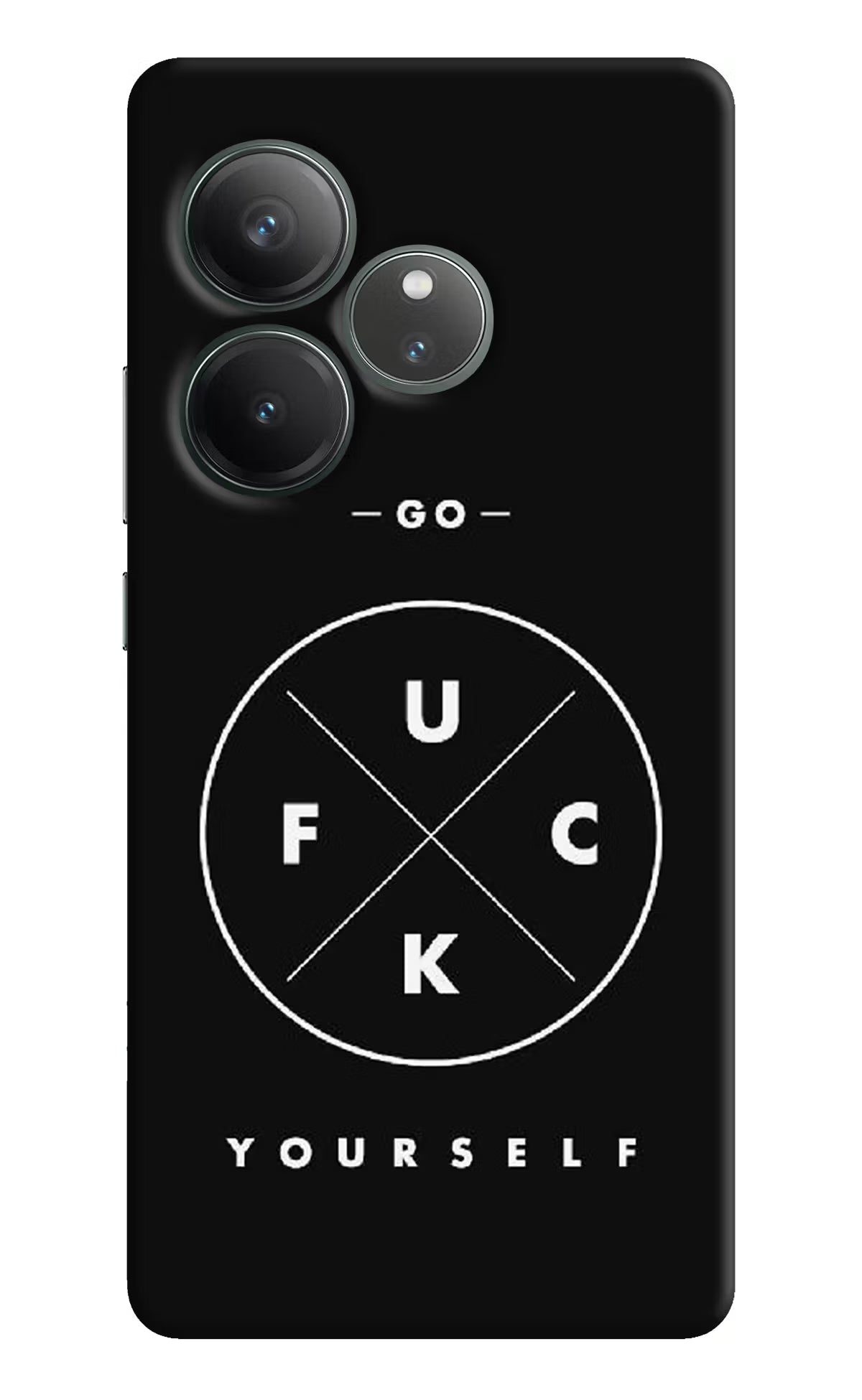 Go Fuck Yourself Realme GT 6 Hard Case Back Cover by Casekaro