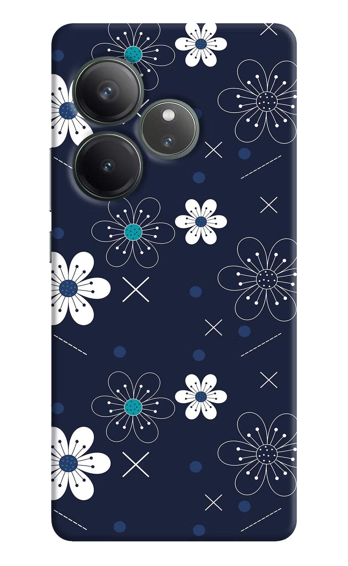 Flowers Realme GT 6 Hard Case Back Cover by Casekaro