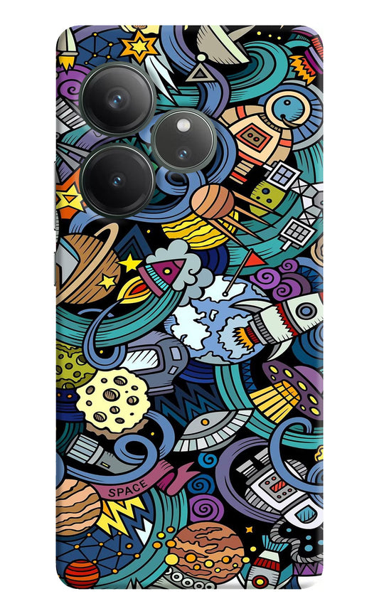 Space Abstract Realme GT 6 Hard Case Back Cover by Casekaro