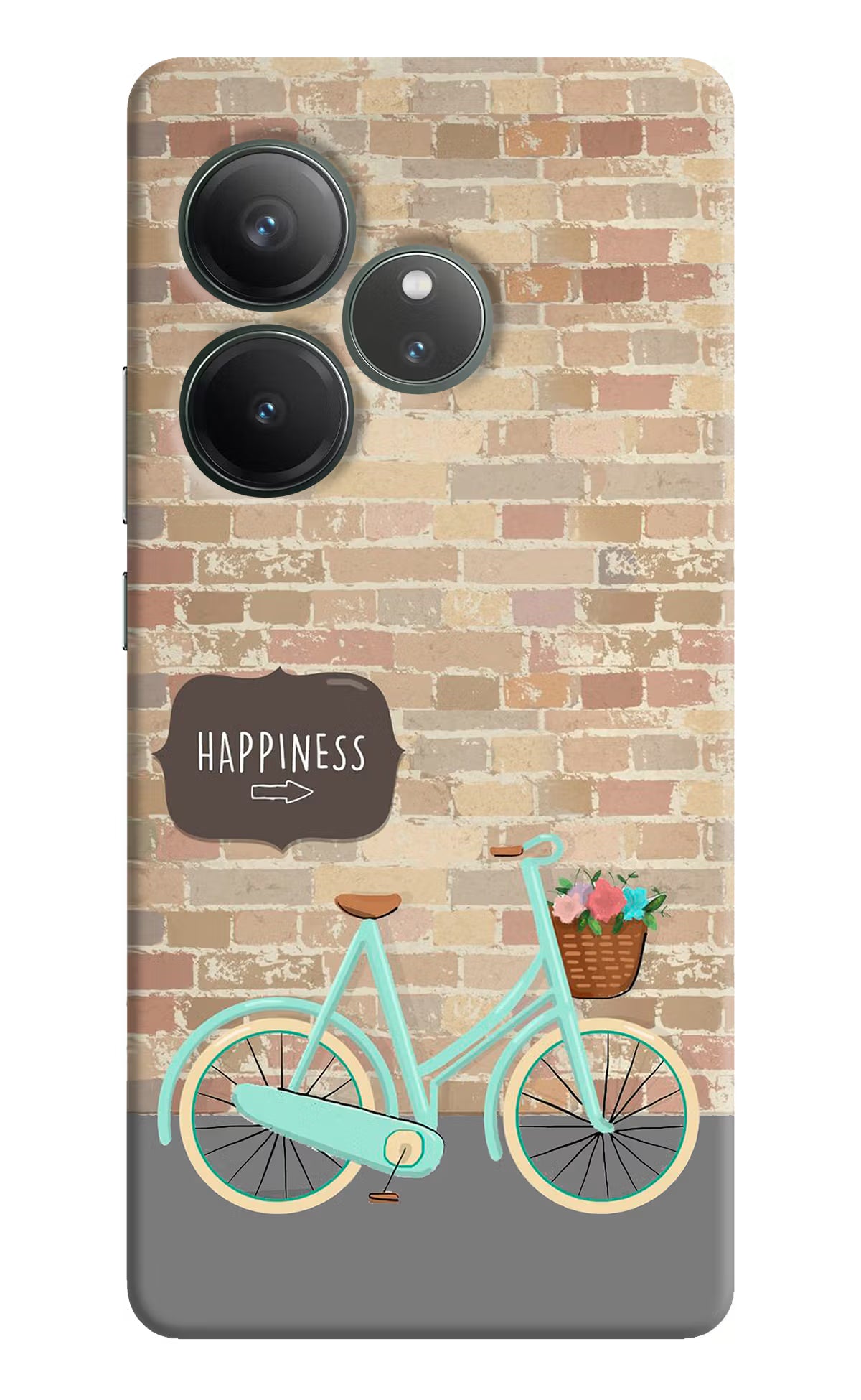 Happiness Artwork Realme GT 6 Hard Case Back Cover by Casekaro
