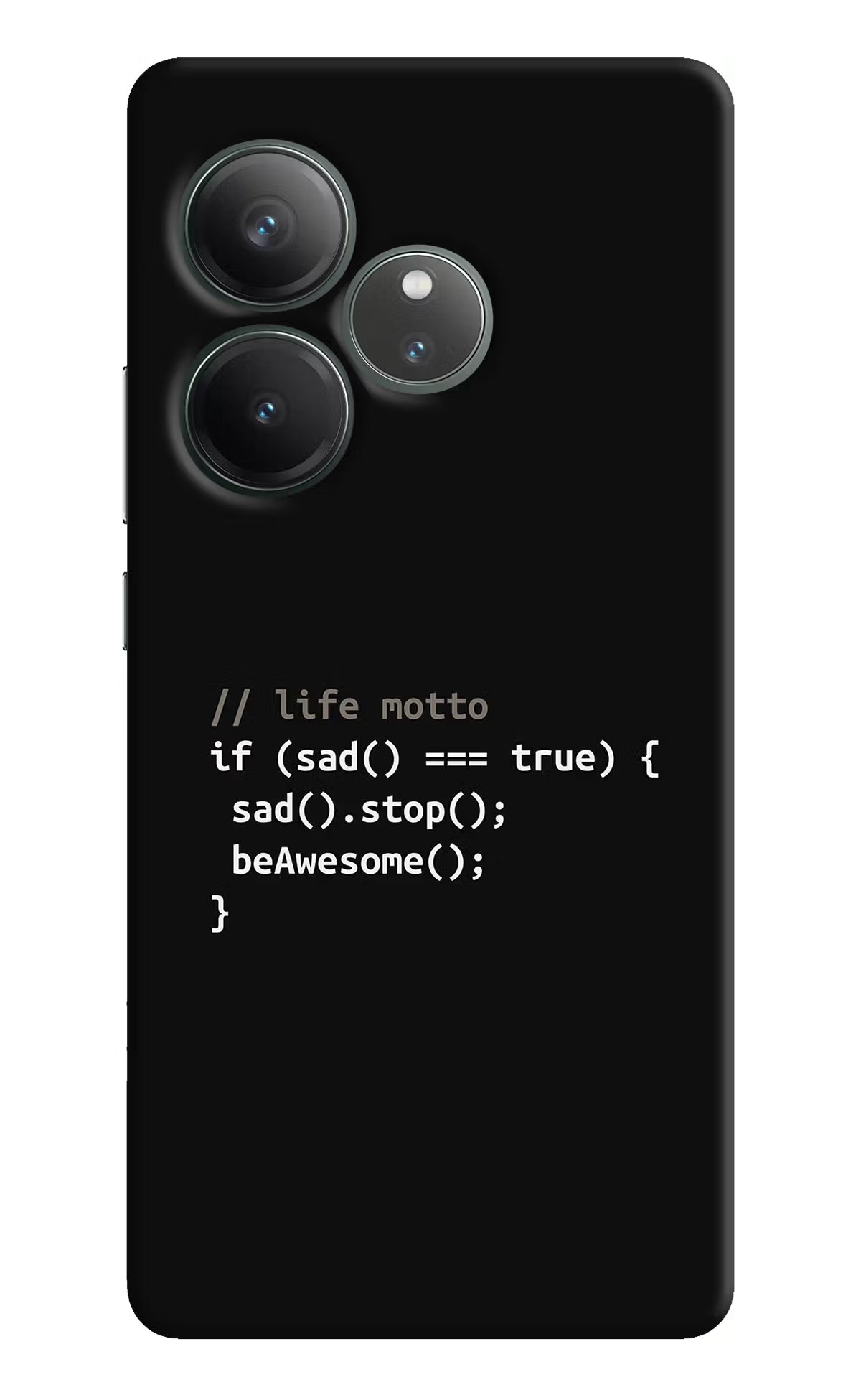 Life Motto Code Realme GT 6 Hard Case Back Cover by Casekaro