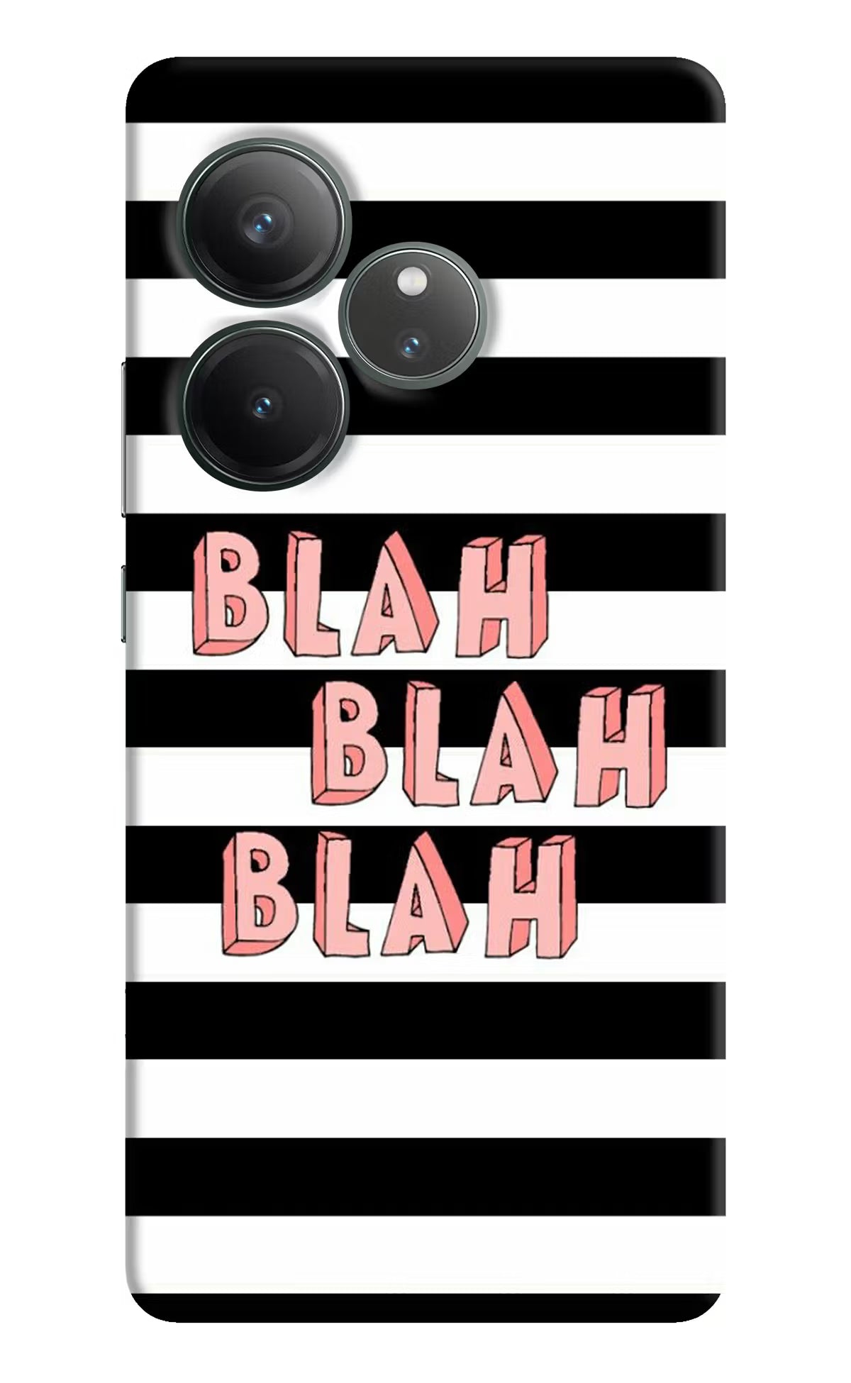 Blah Blah Blah Realme GT 6 Hard Case Back Cover by Casekaro